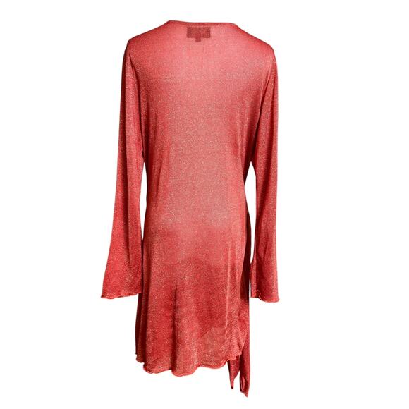 SOMMER SWIN Madeira Wrap Dress Cover Up Sheer Fit M Cruise Collection Viscose - Picture 4 of 10